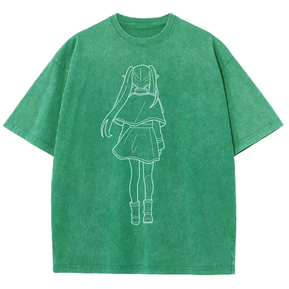 Frieren Unisex Fit Washed T-Shirt 2507030481