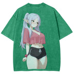 Frieren Unisex Fit Washed T-Shirt 2507030481