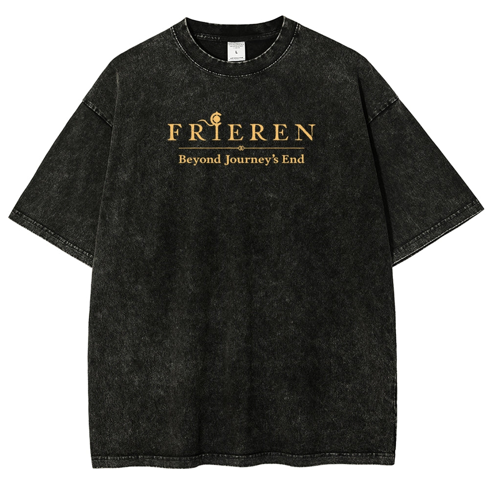 Frieren Unisex Fit Washed T-Shirt 2507030504