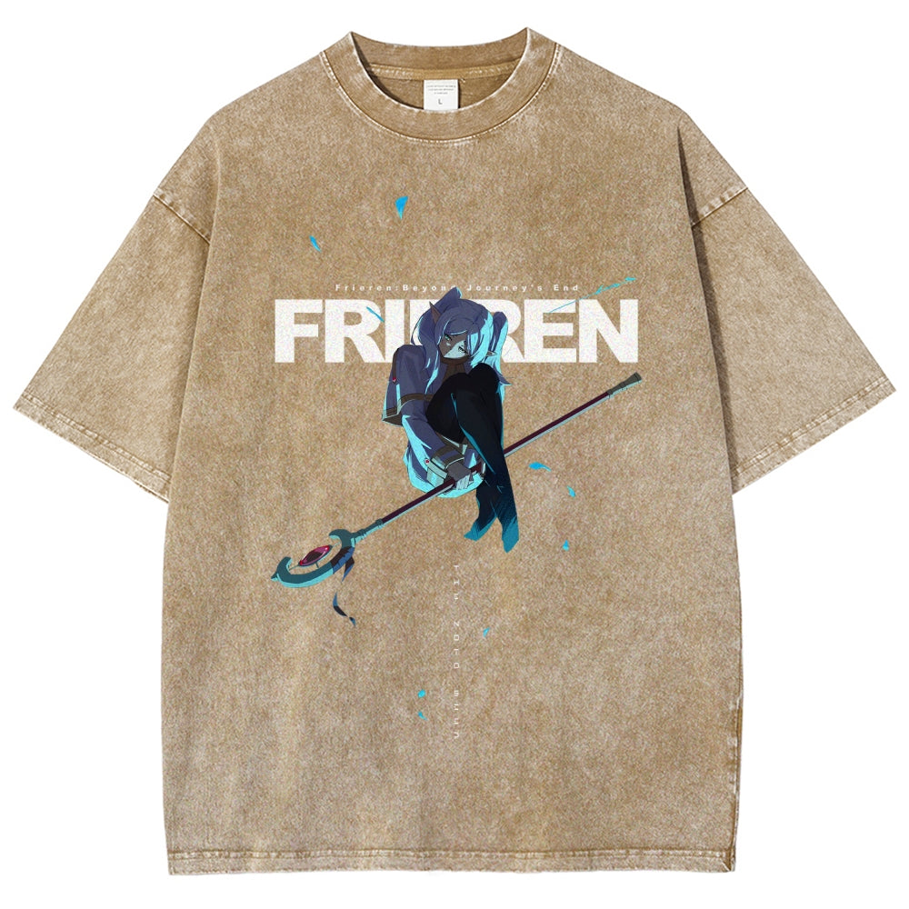 Frieren Unisex Fit Washed T-Shirt 2507030864