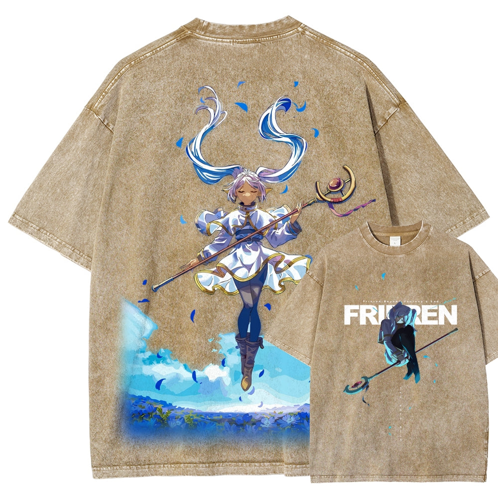 Frieren Unisex Fit Washed T-Shirt 2507030864