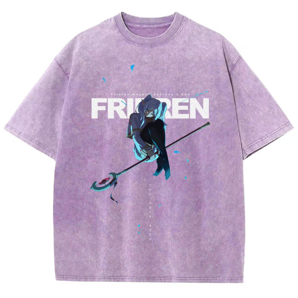 Frieren Unisex Fit Washed T-Shirt 2507030864