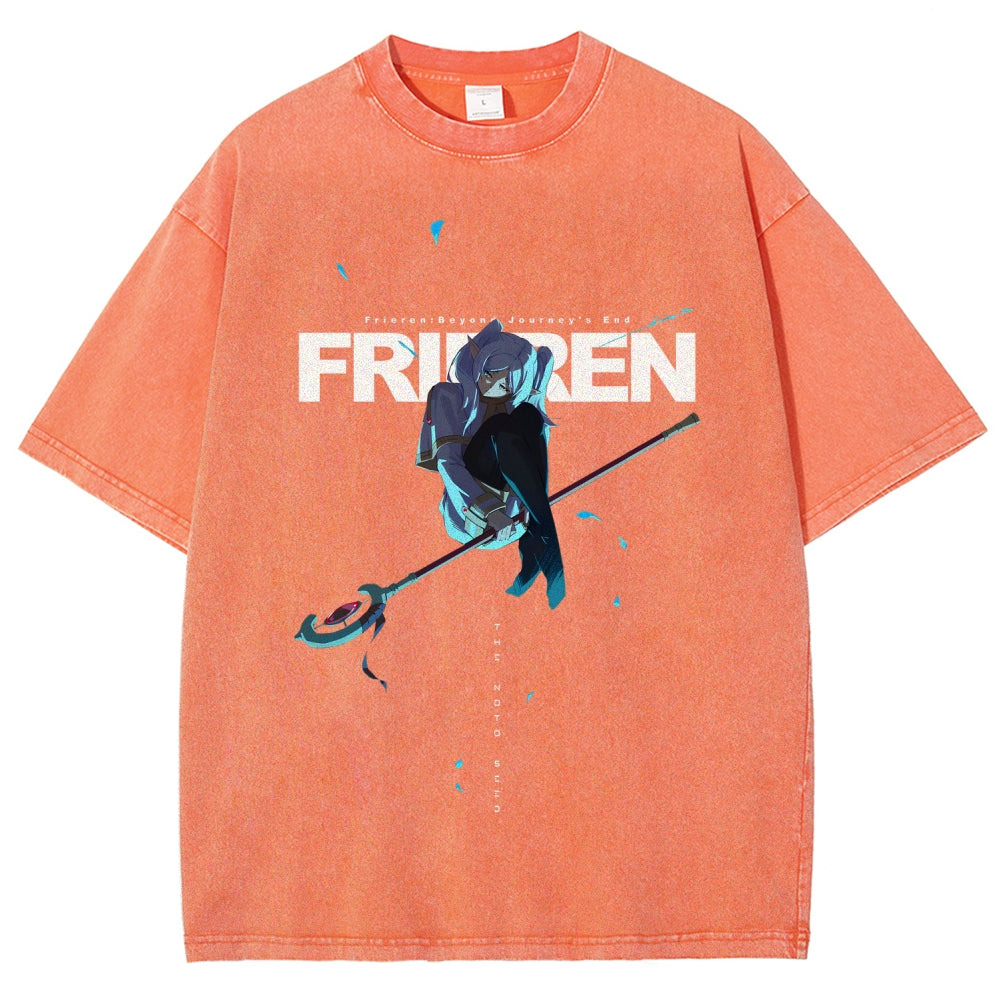 Frieren Unisex Fit Washed T-Shirt 2507030864