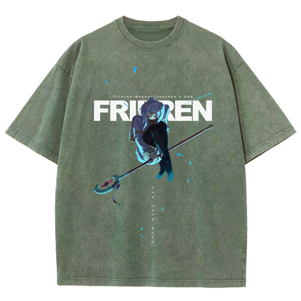 Frieren Unisex Fit Washed T-Shirt 2507030864