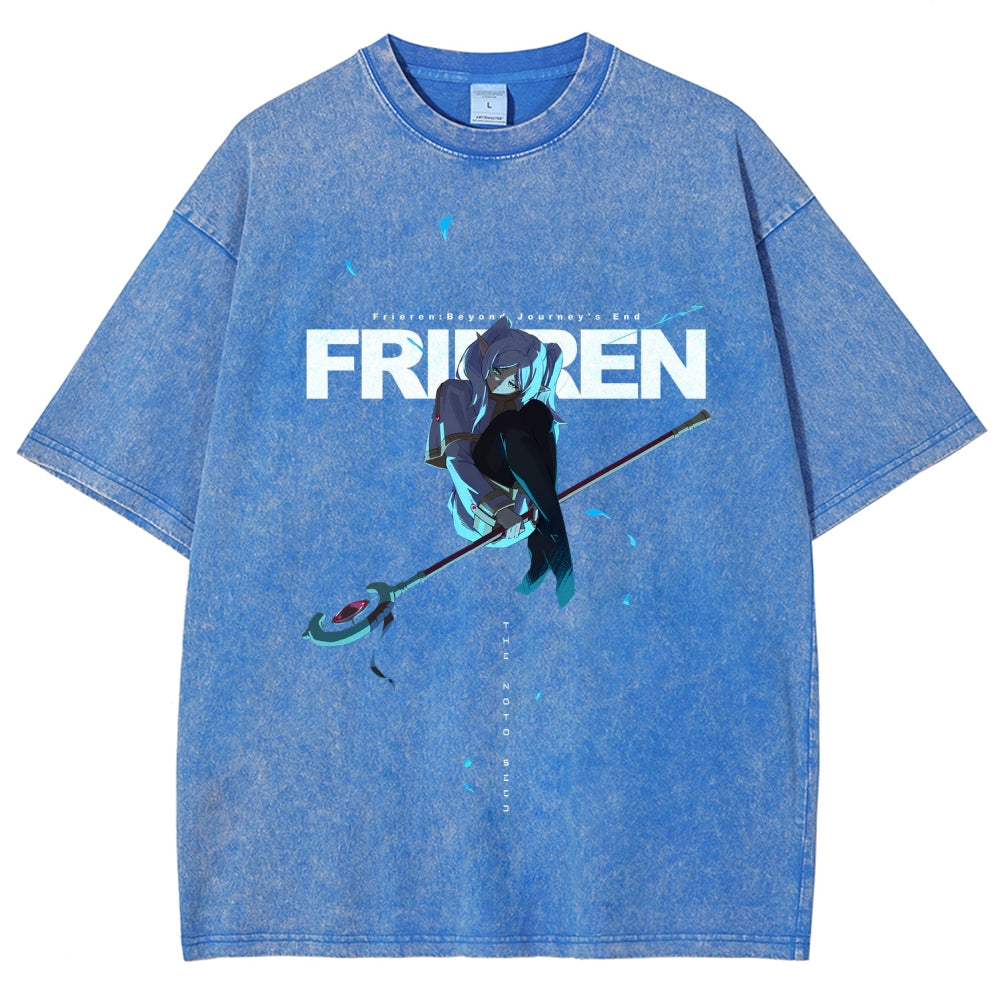 Frieren Unisex Fit Washed T-Shirt 2507030864