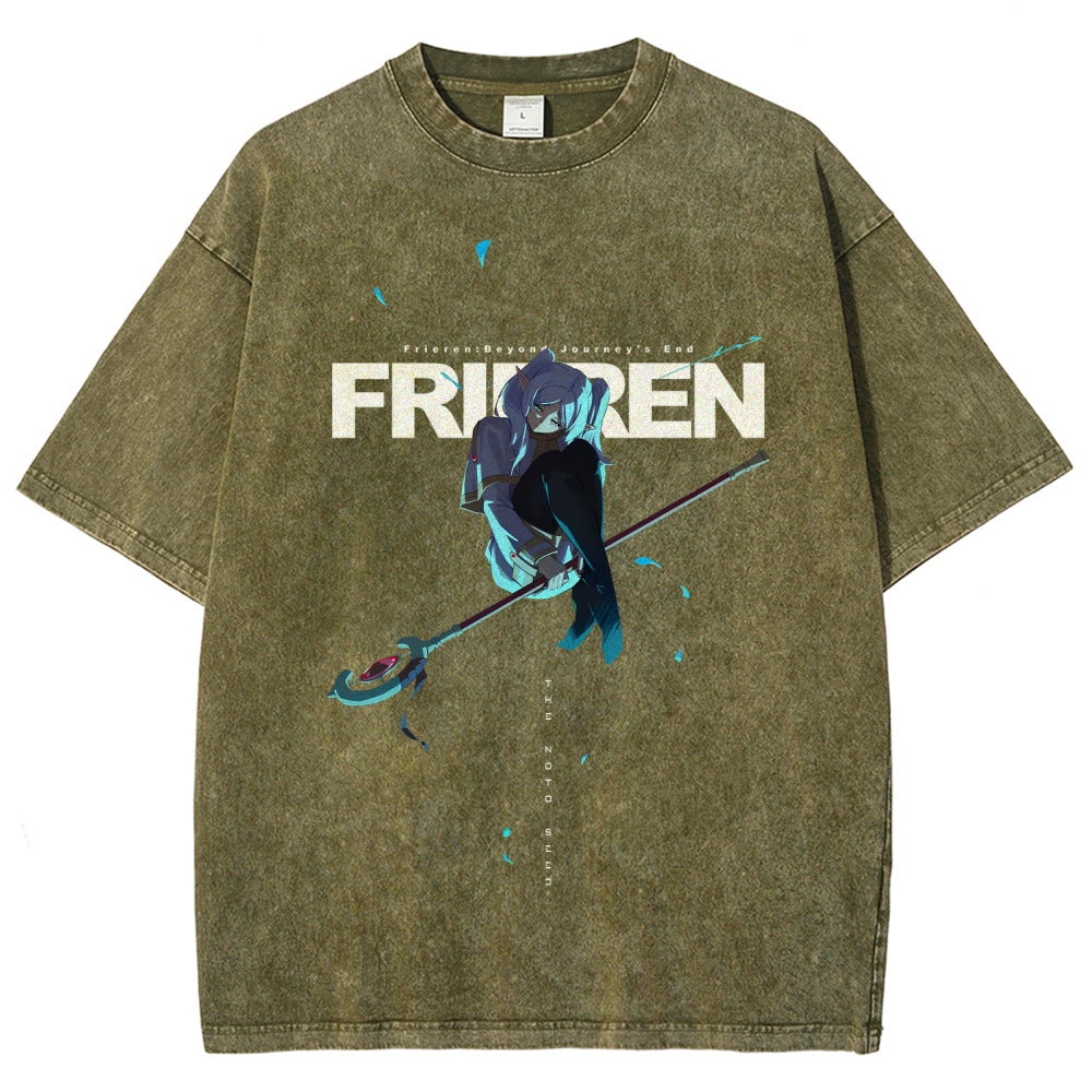 Frieren Unisex Fit Washed T-Shirt 2507030864