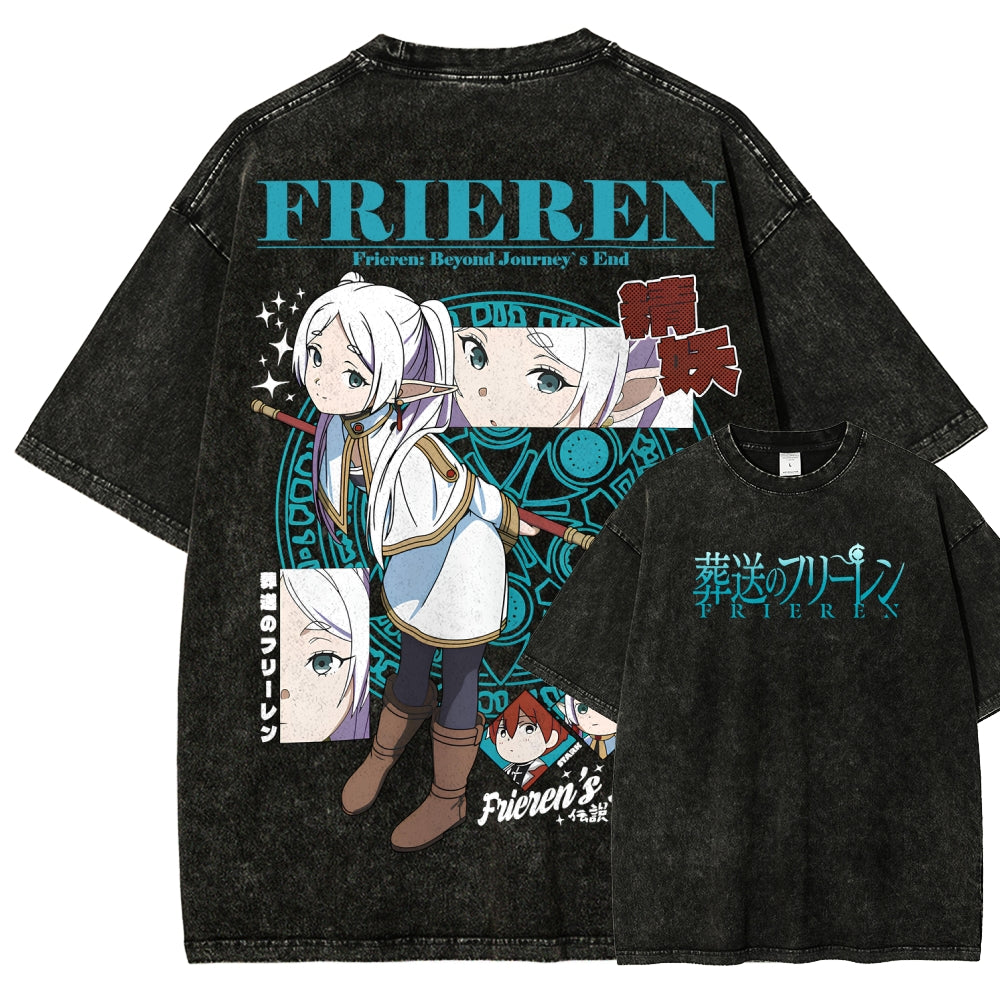 Frieren Unisex Fit Washed T-Shirt 2507030871