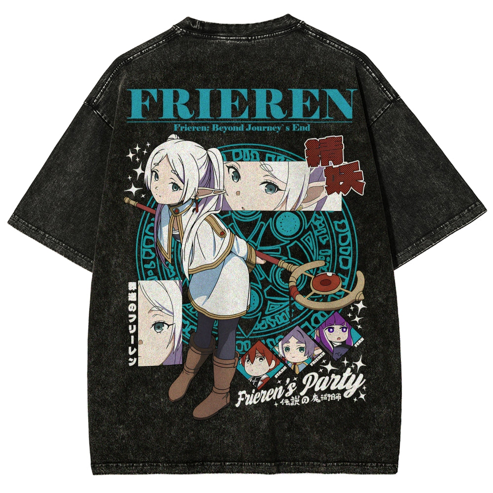 Frieren Unisex Fit Washed T-Shirt 2507030871