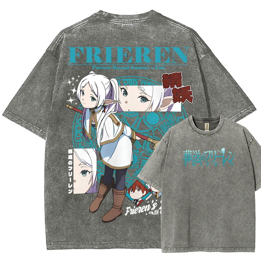 Frieren Unisex Fit Washed T-Shirt 2507030871