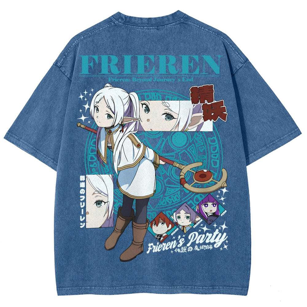 Frieren Unisex Fit Washed T-Shirt 2507030871