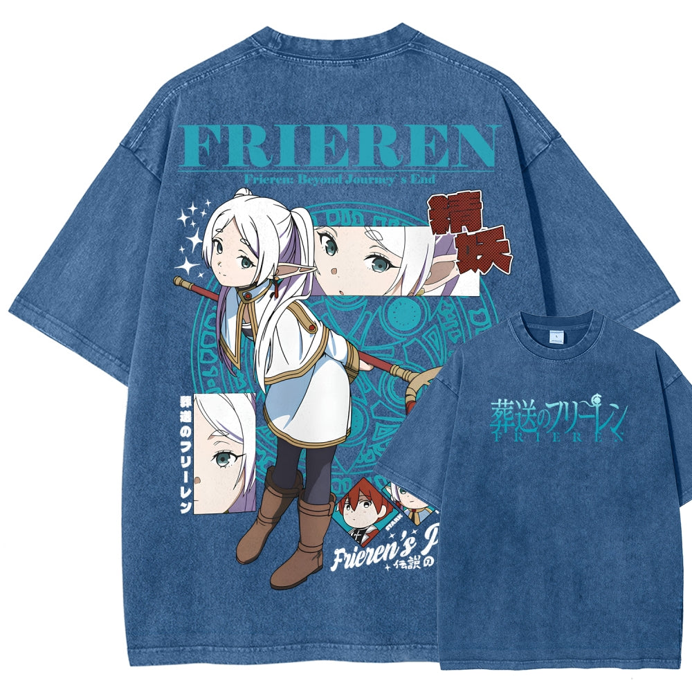 Frieren Unisex Fit Washed T-Shirt 2507030871