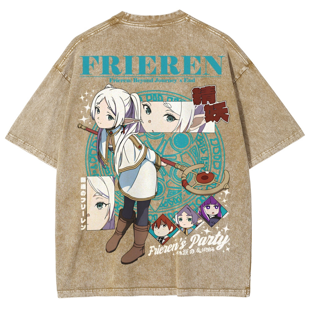 Frieren Unisex Fit Washed T-Shirt 2507030871