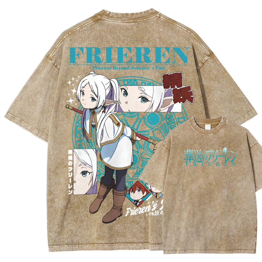 Frieren Unisex Fit Washed T-Shirt 2507030871