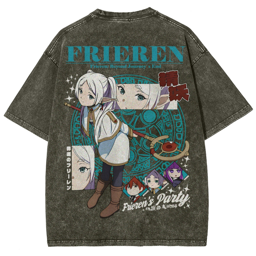 Frieren Unisex Fit Washed T-Shirt 2507030871