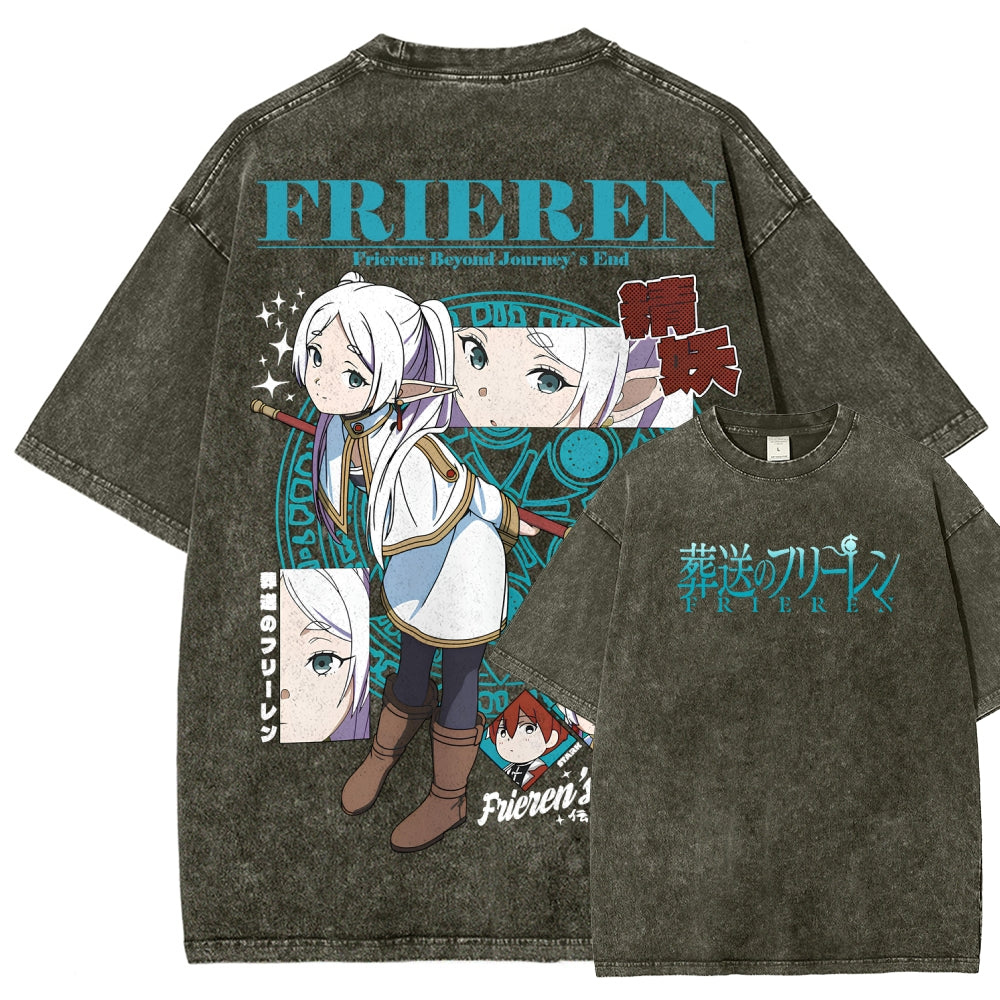 Frieren Unisex Fit Washed T-Shirt 2507030871