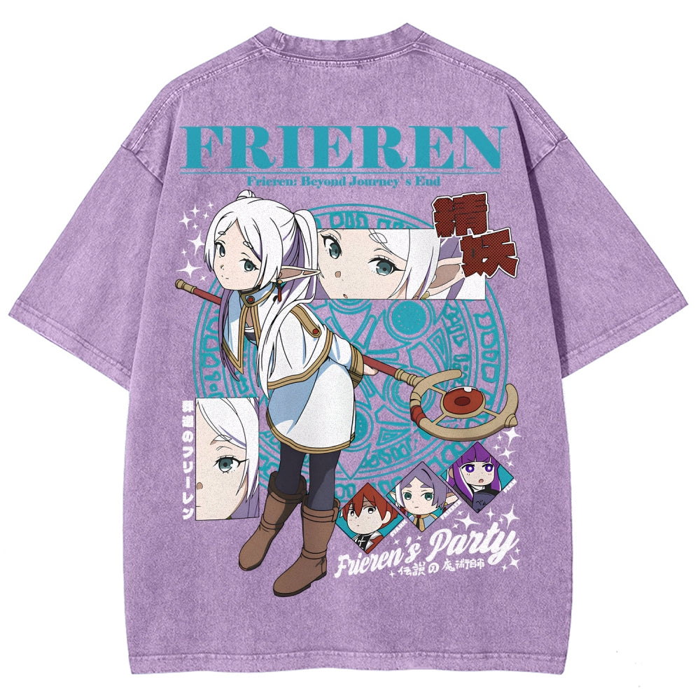 Frieren Unisex Fit Washed T-Shirt 2507030871