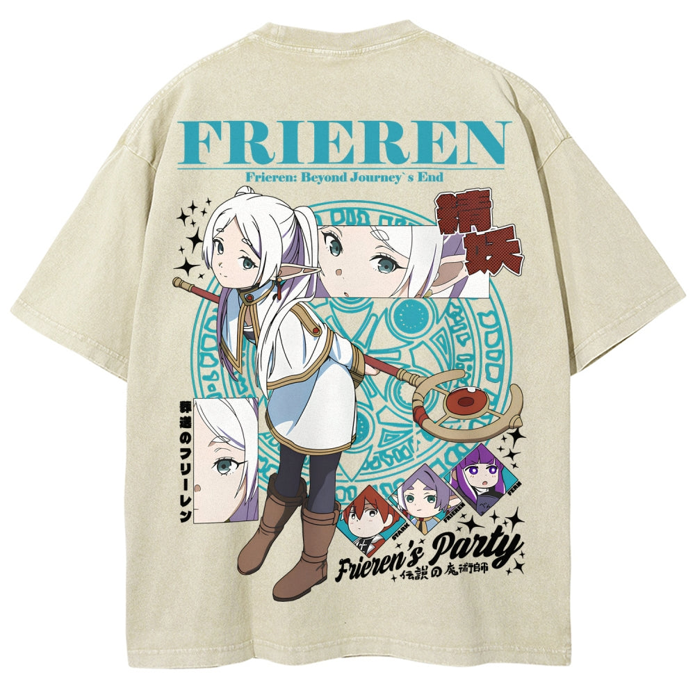 Frieren Unisex Fit Washed T-Shirt 2507030871