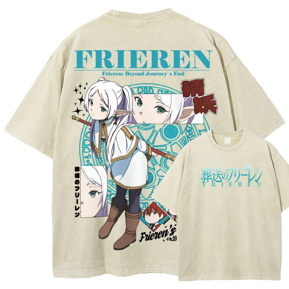 Frieren Unisex Fit Washed T-Shirt 2507030871