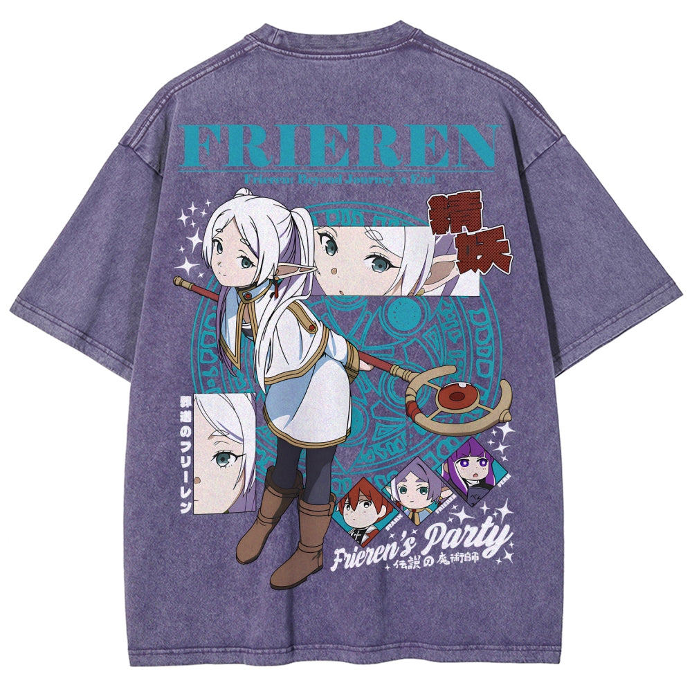 Frieren Unisex Fit Washed T-Shirt 2507030871