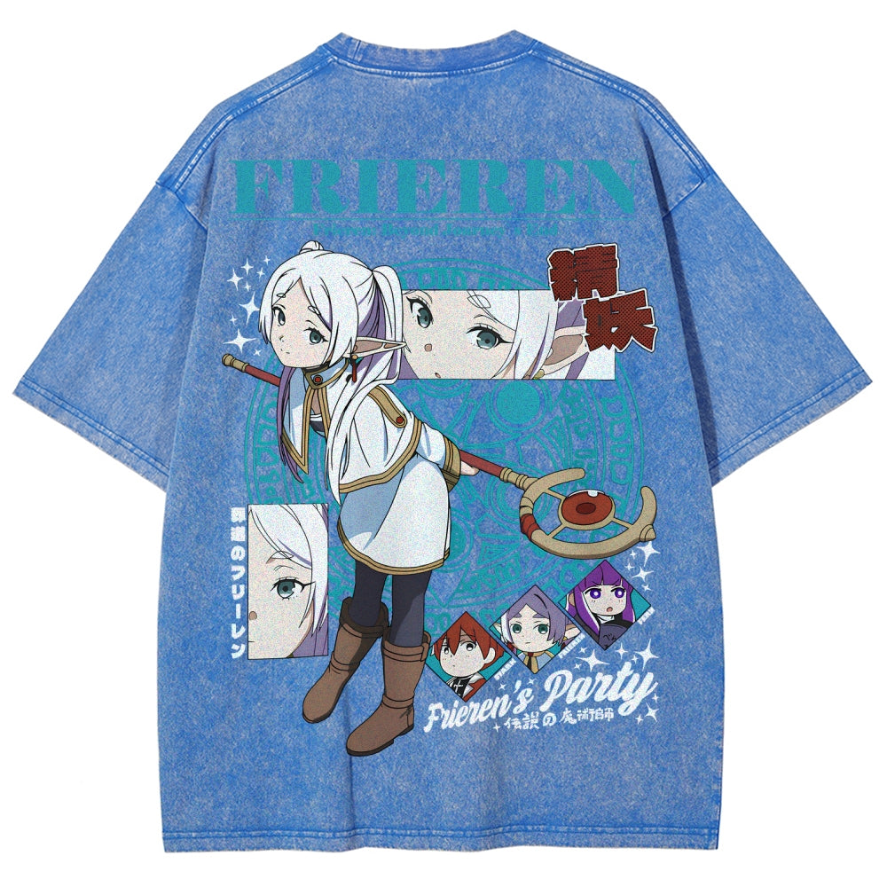 Frieren Unisex Fit Washed T-Shirt 2507030871
