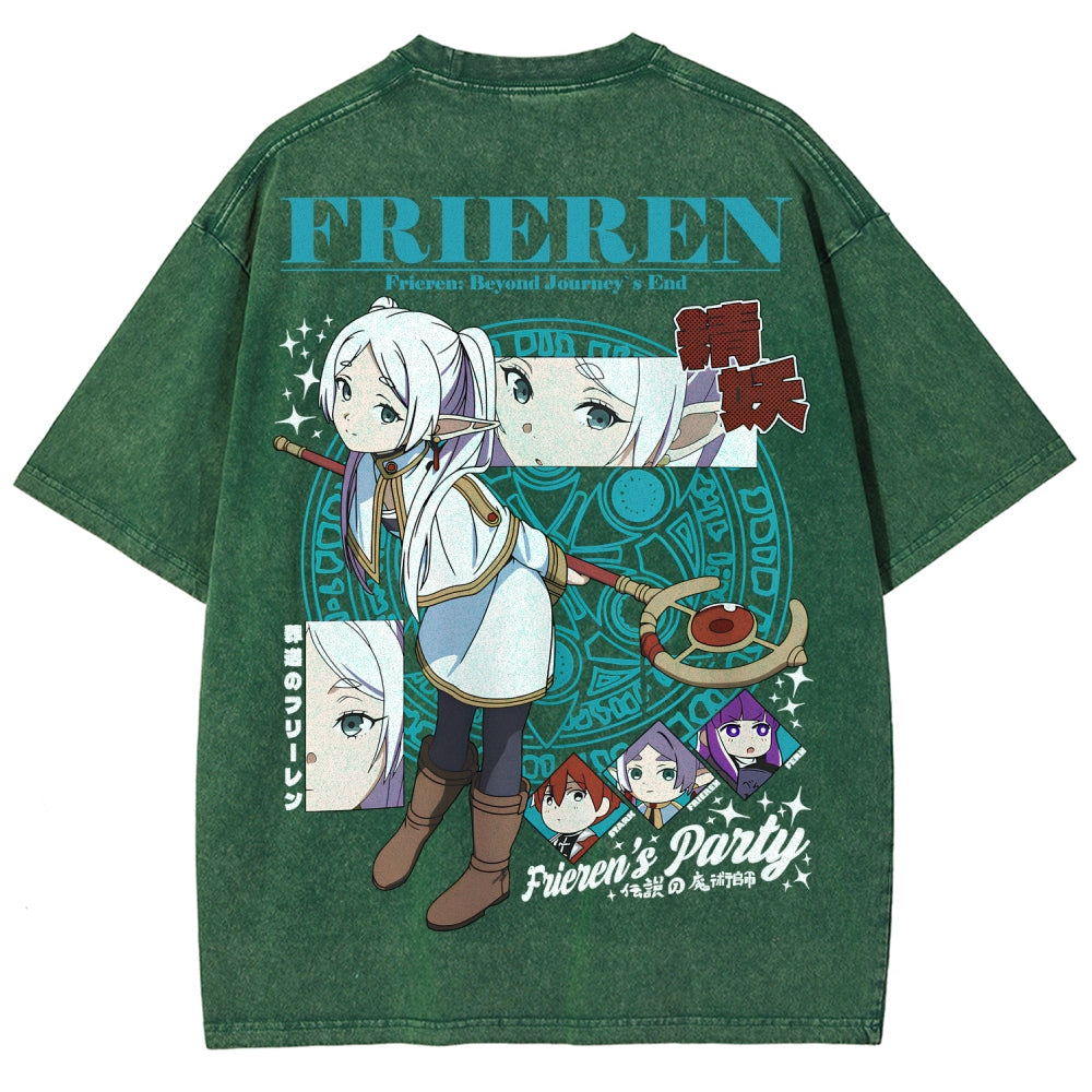 Frieren Unisex Fit Washed T-Shirt 2507030871