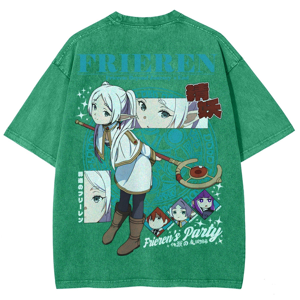 Frieren Unisex Fit Washed T-Shirt 2507030871