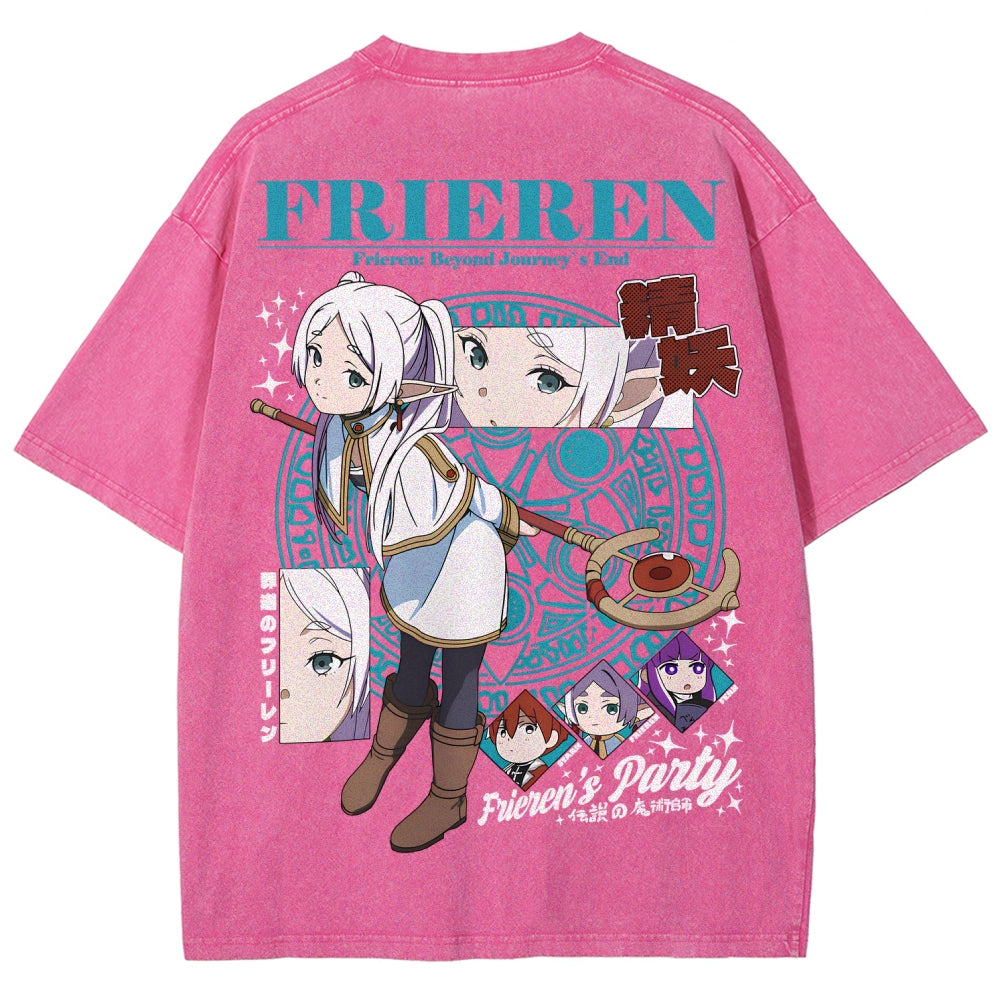 Frieren Unisex Fit Washed T-Shirt 2507030871