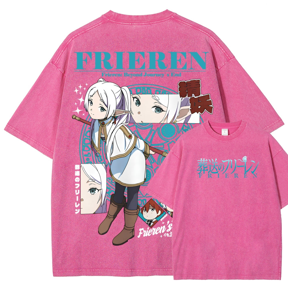 Frieren Unisex Fit Washed T-Shirt 2507030871