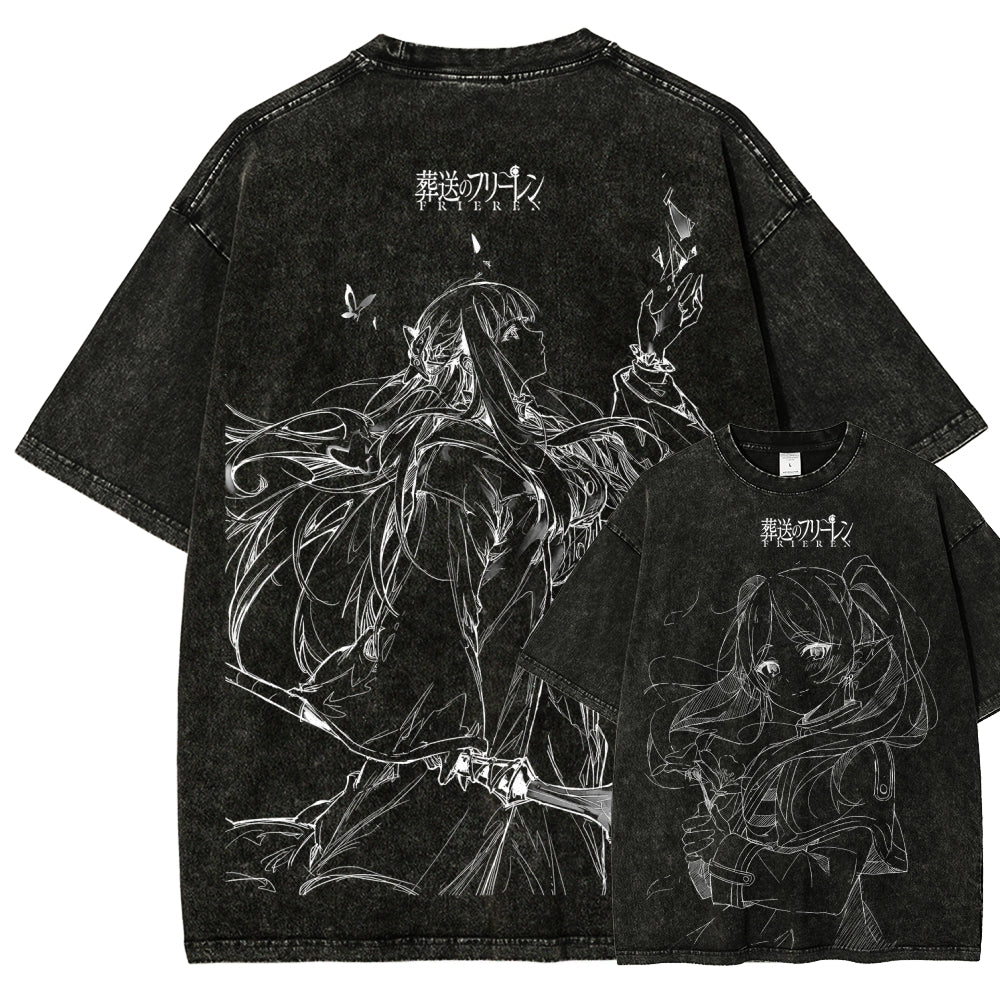 Frieren Unisex Fit Washed T-Shirt 2507030930