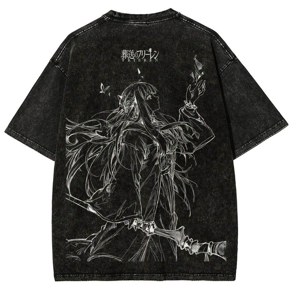 Frieren Unisex Fit Washed T-Shirt 2507030930