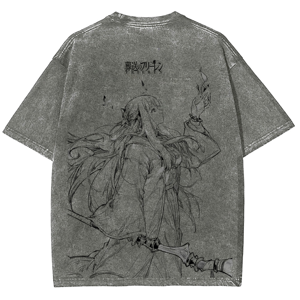 Frieren Unisex Fit Washed T-Shirt 2507030930