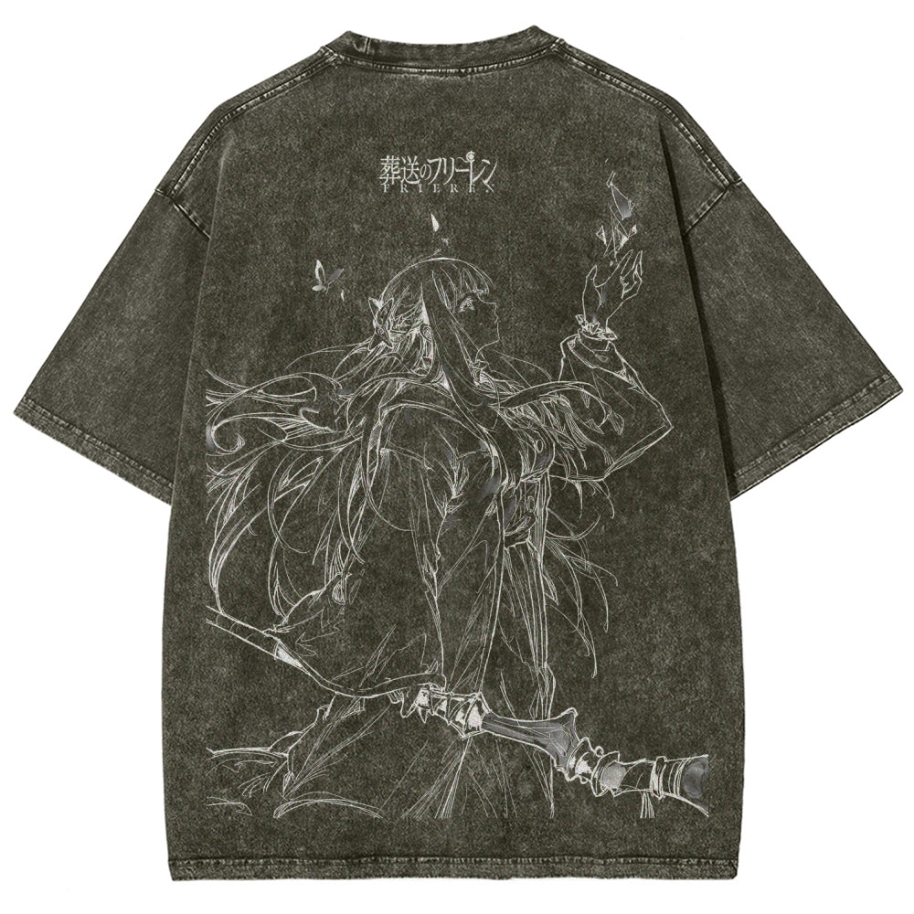 Frieren Unisex Fit Washed T-Shirt 2507030930