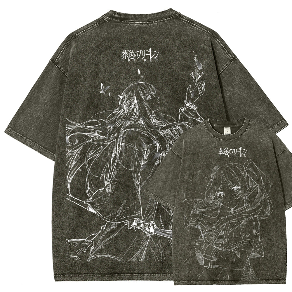 Frieren Unisex Fit Washed T-Shirt 2507030930
