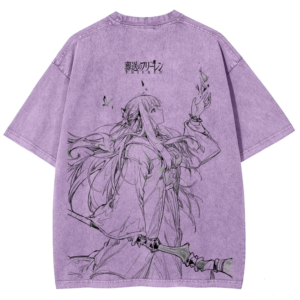 Frieren Unisex Fit Washed T-Shirt 2507030930