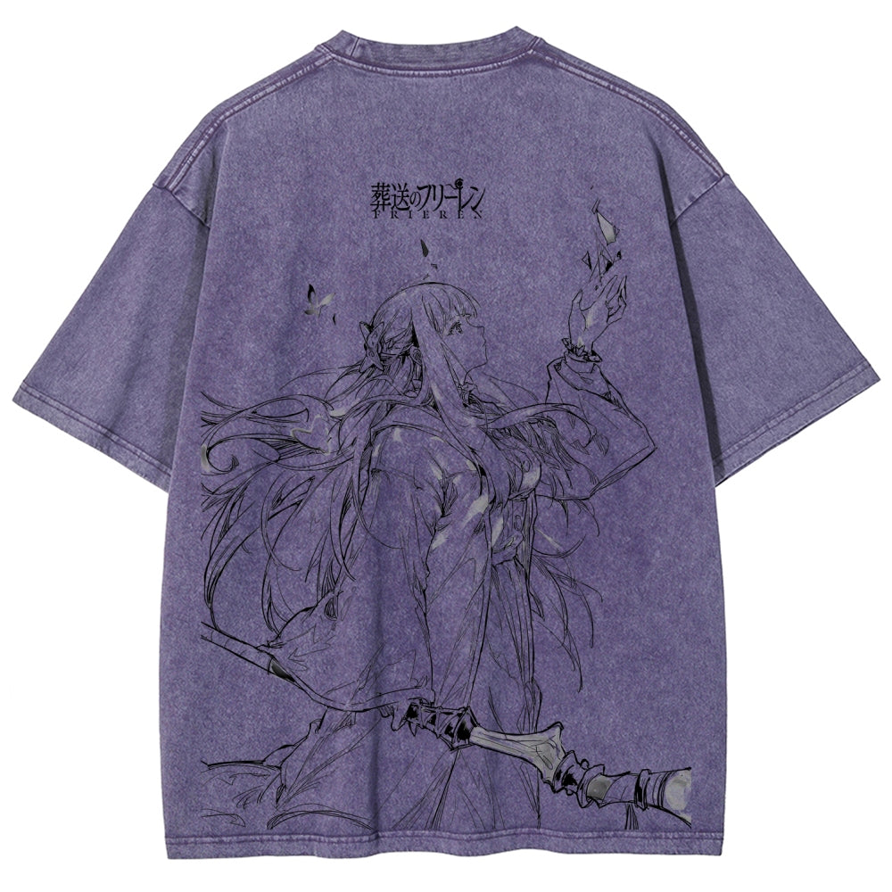 Frieren Unisex Fit Washed T-Shirt 2507030930