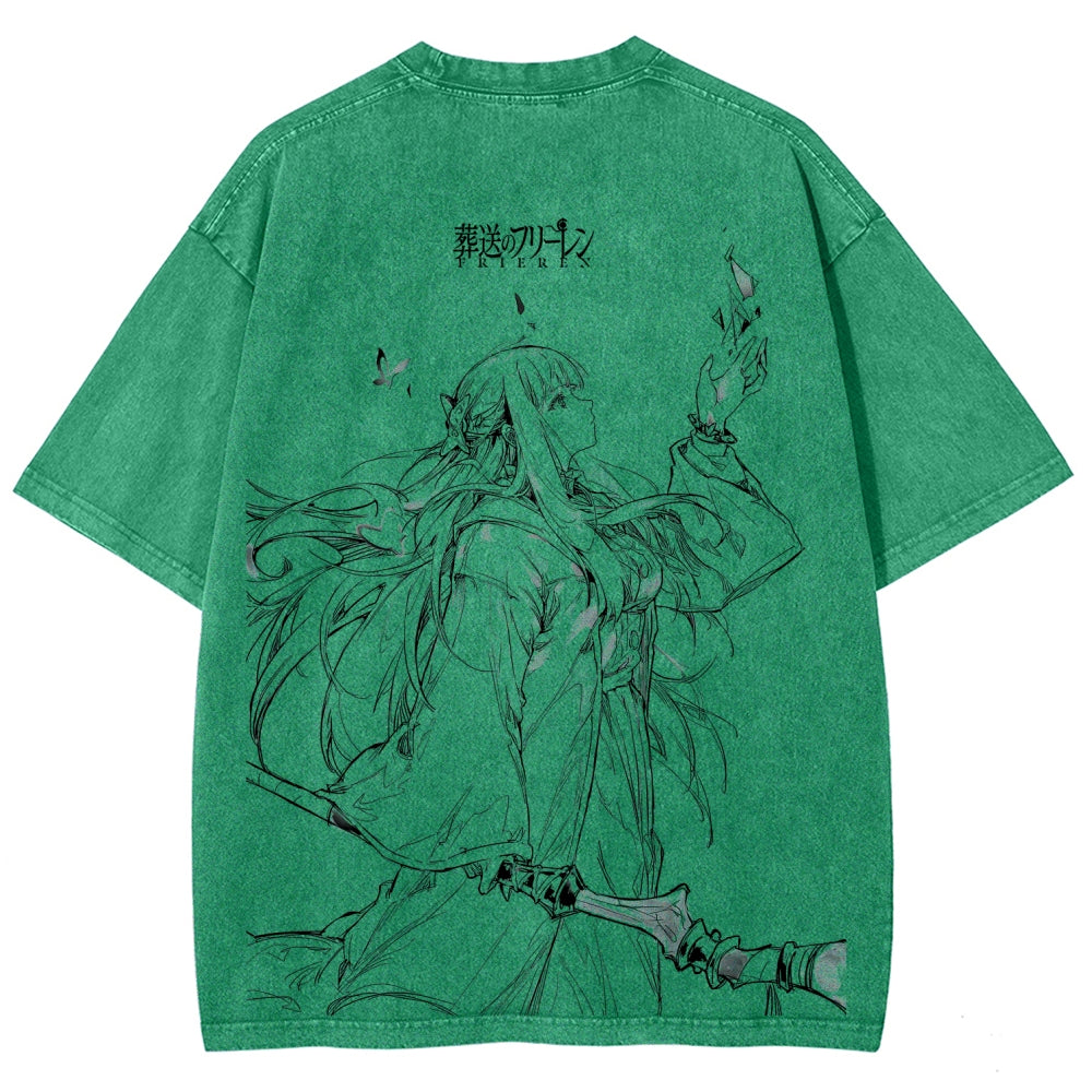 Frieren Unisex Fit Washed T-Shirt 2507030930