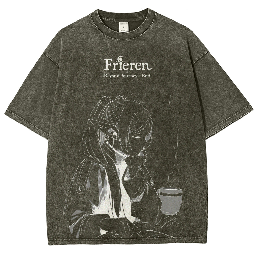 Frieren Unisex Fit Washed T-Shirt 2507030952