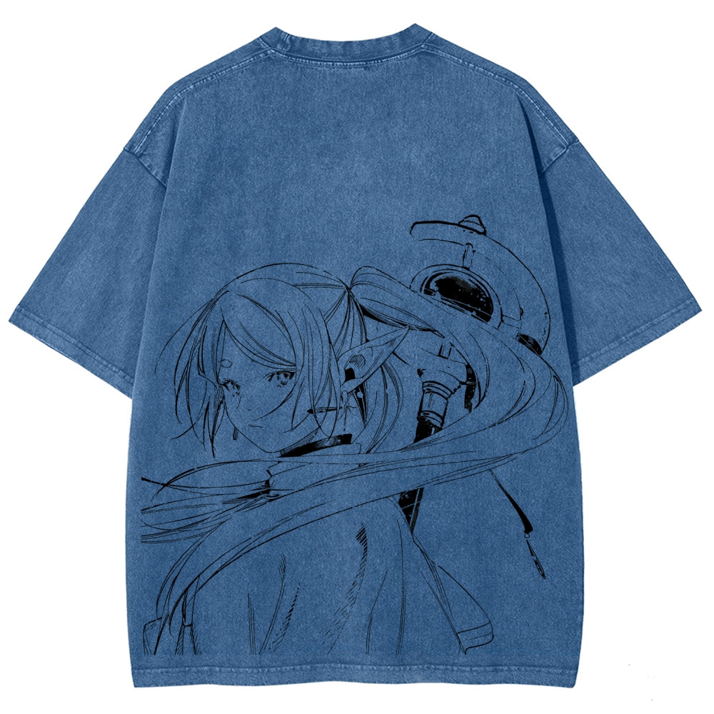 Frieren Unisex Fit Washed T-Shirt 2507030952