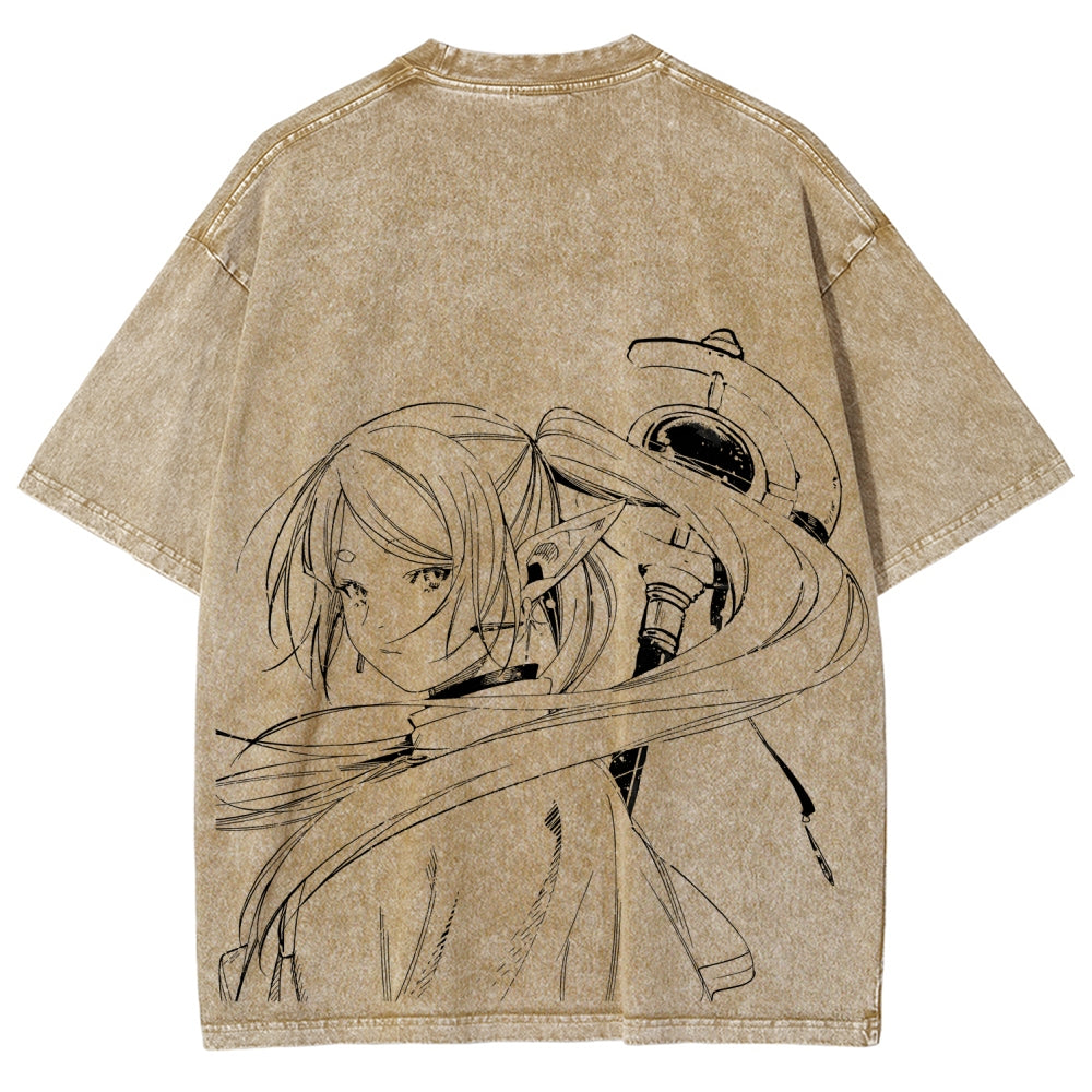 Frieren Unisex Fit Washed T-Shirt 2507030952