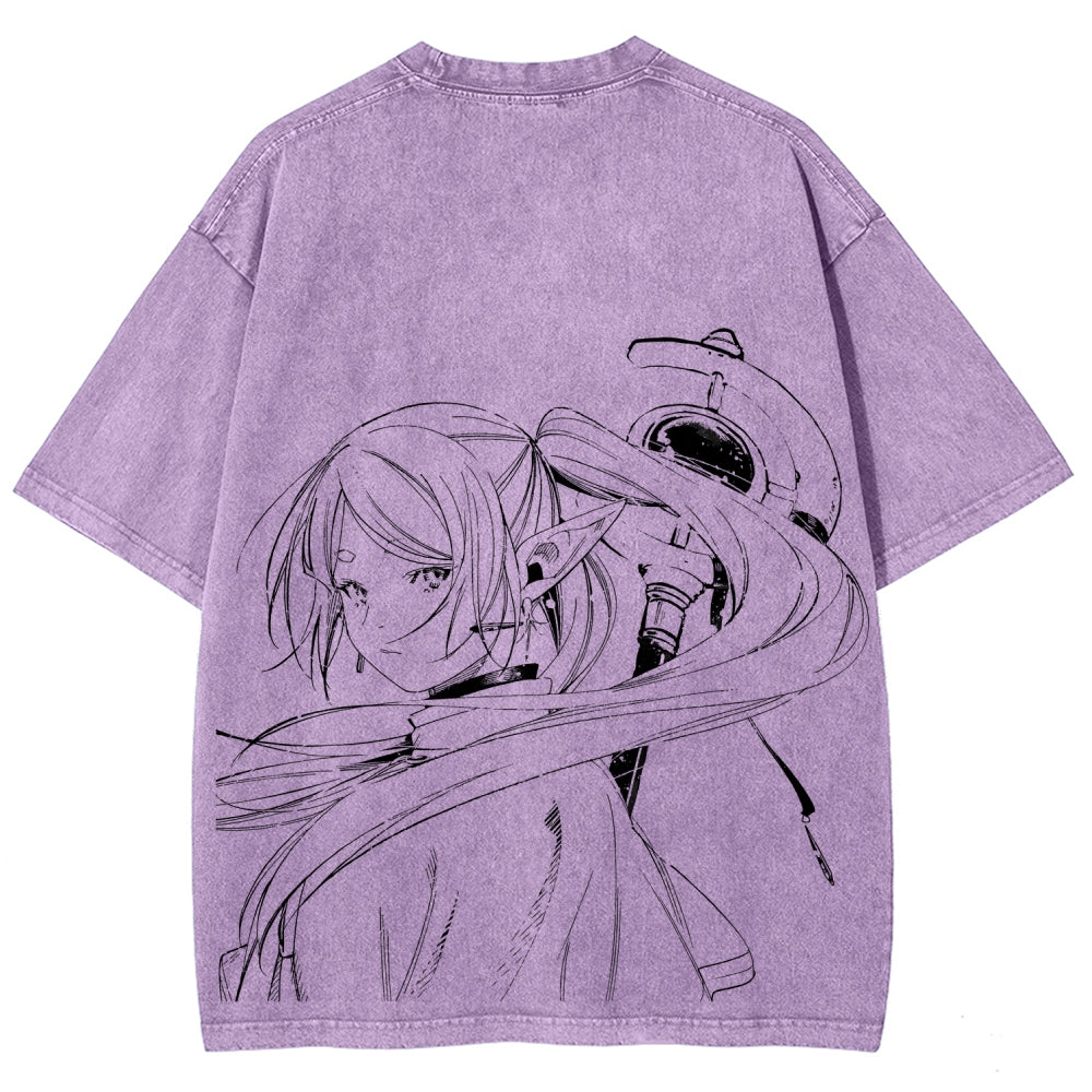 Frieren Unisex Fit Washed T-Shirt 2507030952