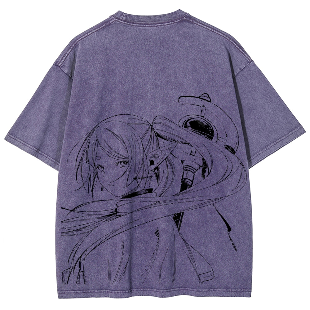 Frieren Unisex Fit Washed T-Shirt 2507030952