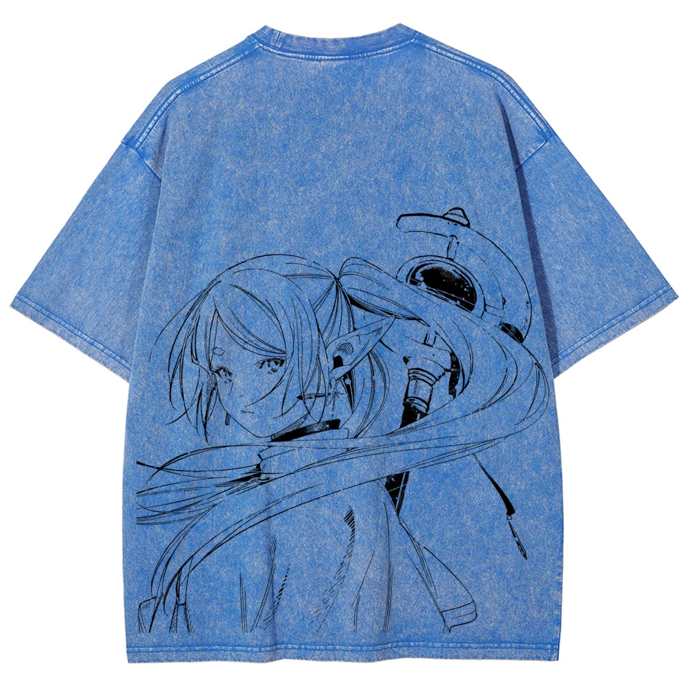 Frieren Unisex Fit Washed T-Shirt 2507030952