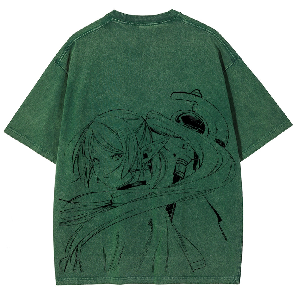 Frieren Unisex Fit Washed T-Shirt 2507030952