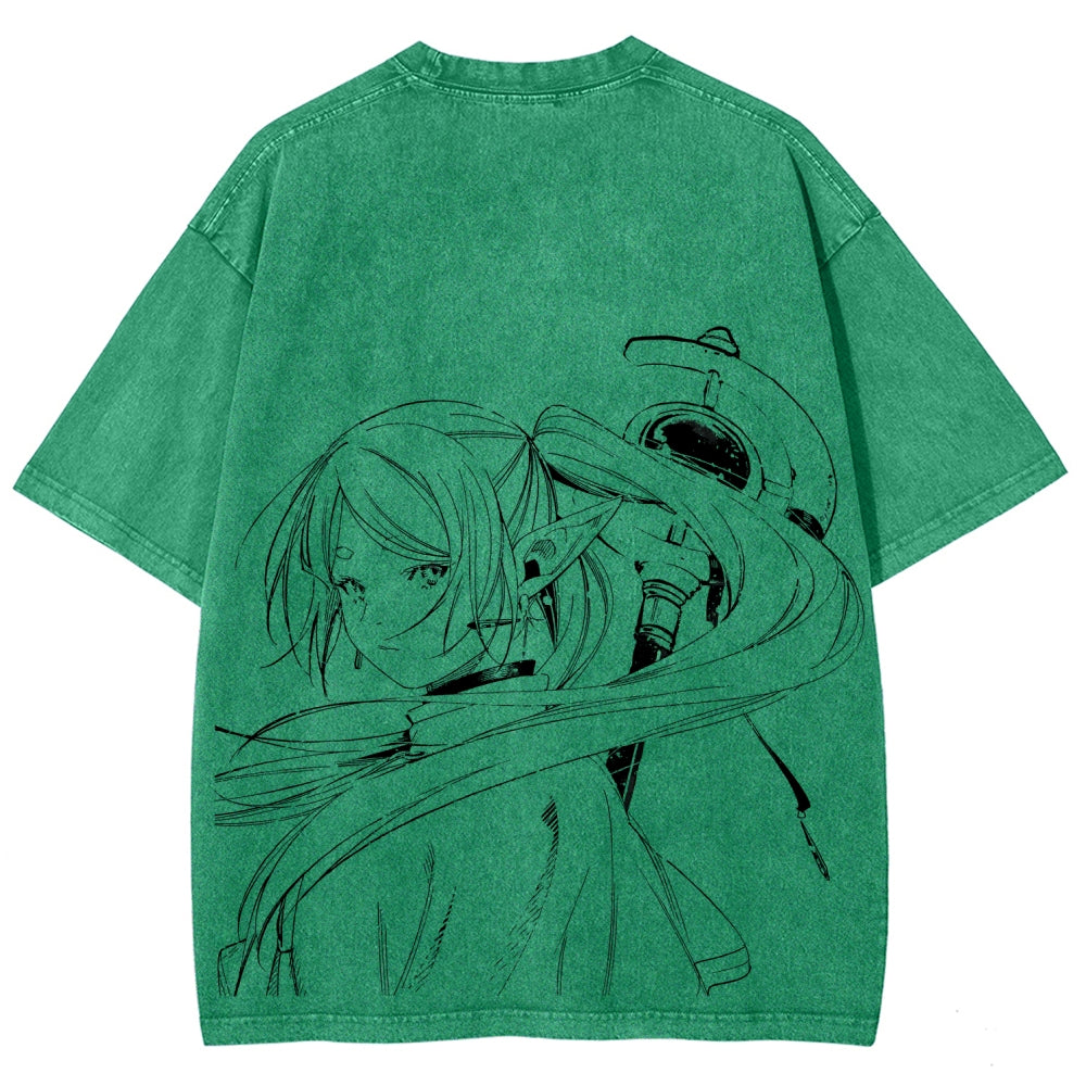Frieren Unisex Fit Washed T-Shirt 2507030952
