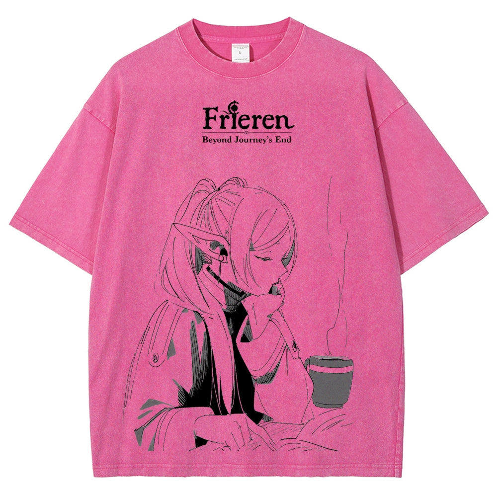 Frieren Unisex Fit Washed T-Shirt 2507030952