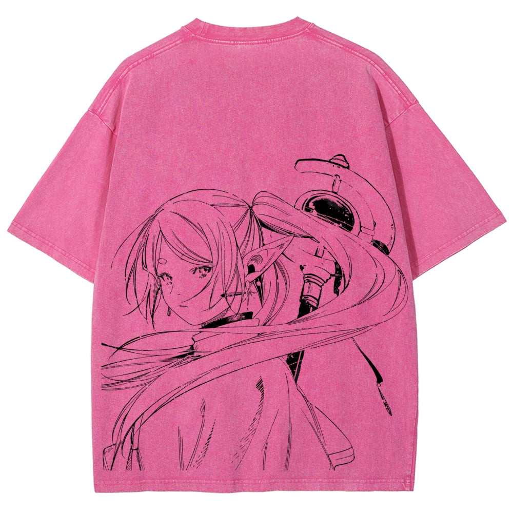 Frieren Unisex Fit Washed T-Shirt 2507030952