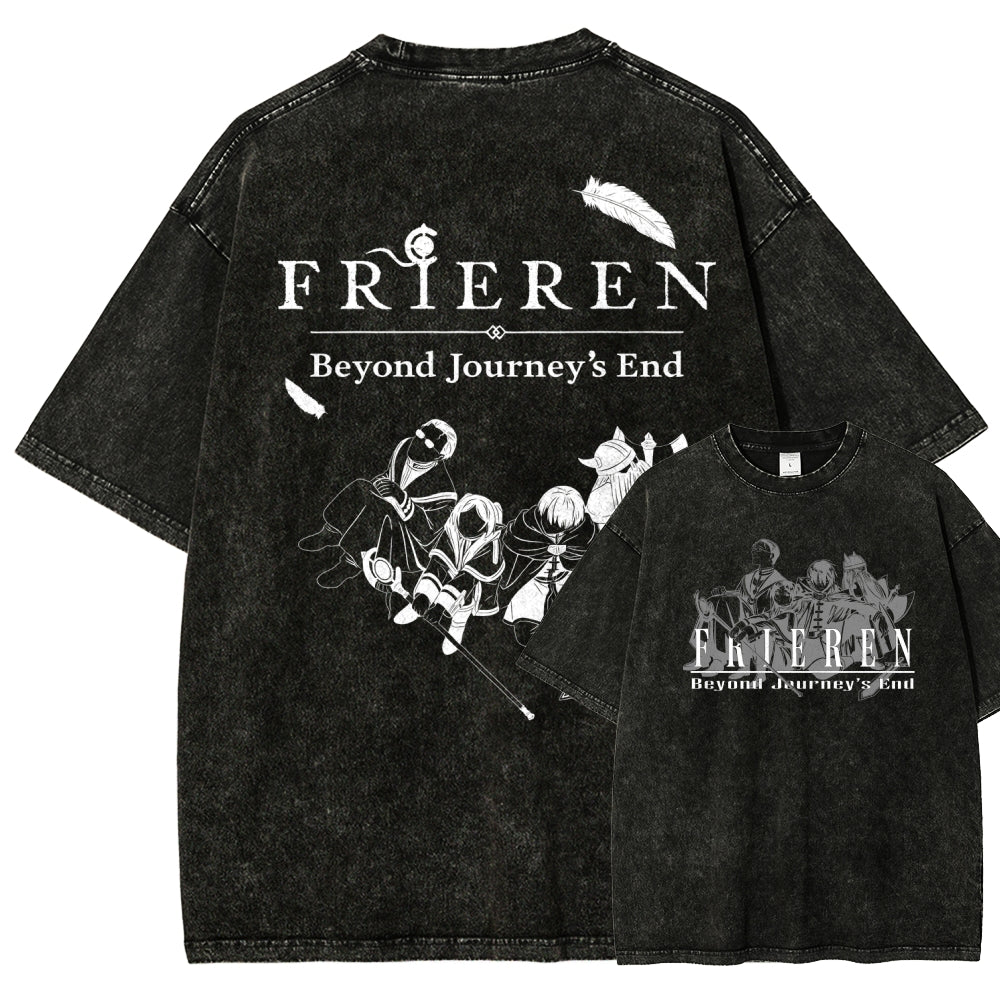 Frieren Unisex Fit Washed T-Shirt 2507030956