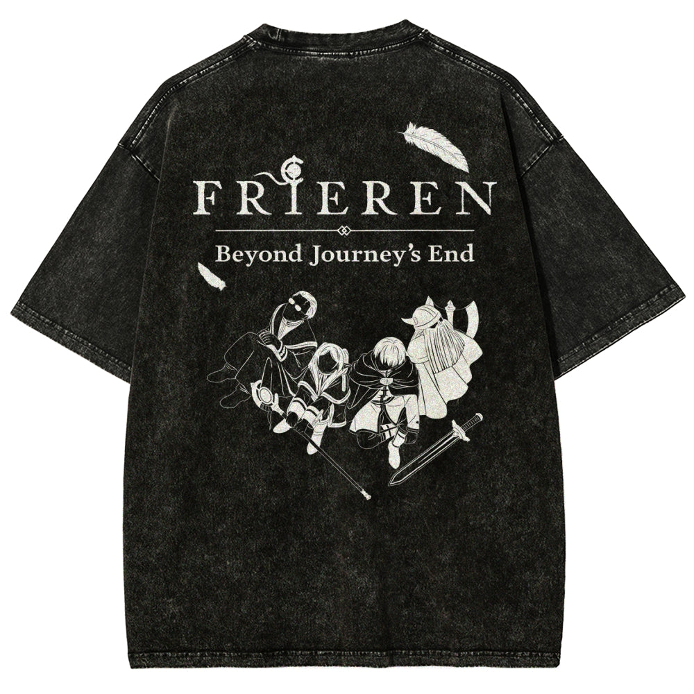 Frieren Unisex Fit Washed T-Shirt 2507030956
