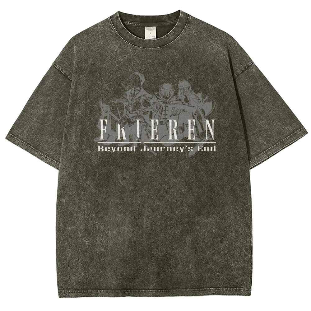 Frieren Unisex Fit Washed T-Shirt 2507030956