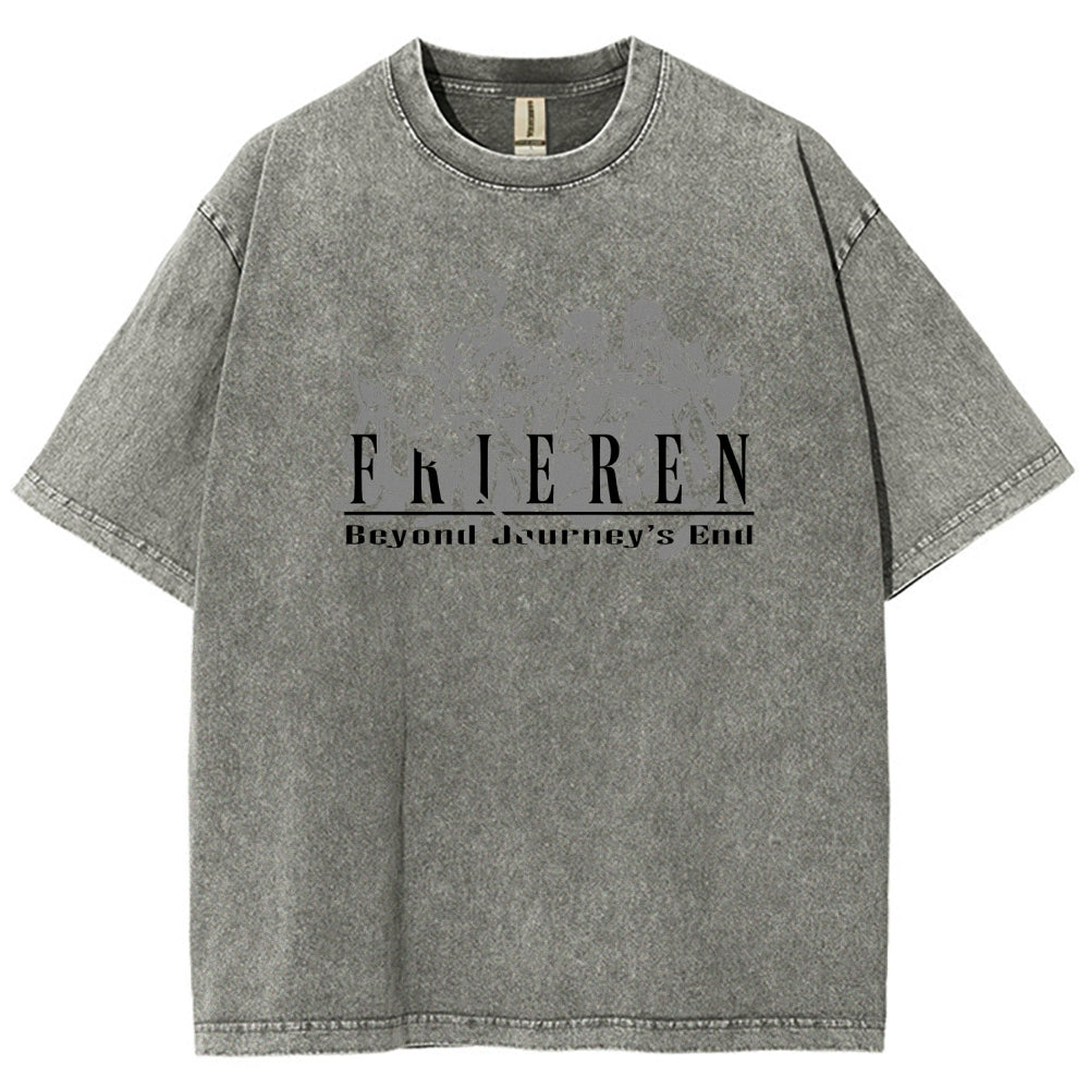 Frieren Unisex Fit Washed T-Shirt 2507030956